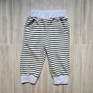 Striped Baby Boy Pull-on Jogger Lightweight Kids Pocket Cotton Sweatpant 3-6M